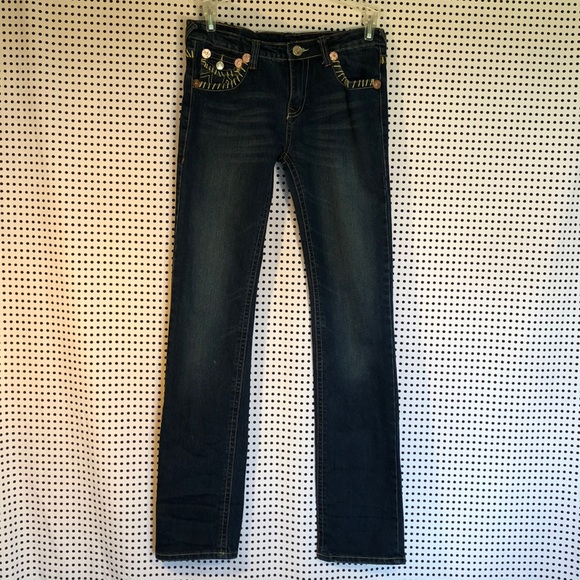 True Religion Joey Jeans with yellow embroidery - Picture 3 of 8